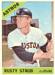 1966 Topps Baseball Cards      106     Rusty Staub